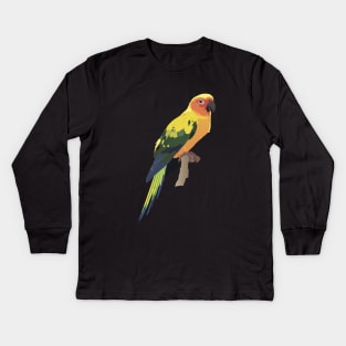 Conure Parrot Kids Long Sleeve T-Shirt